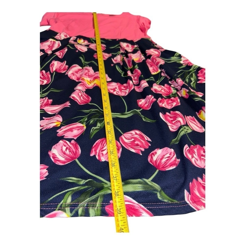 oxiuly Summer Dresses for Women Floral A-Line Skirt Pink and Black XL like new! - Picture 6 of 13